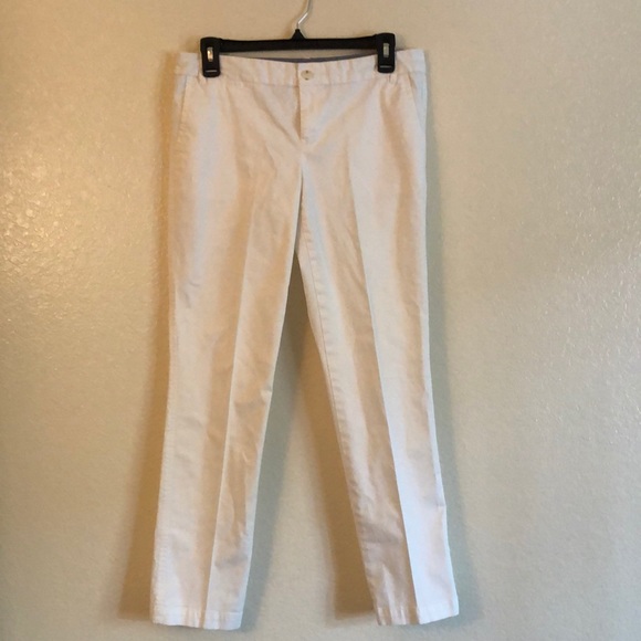 Banana Republic Pants - Banana Republic  RYAN FIT White Pants SIZE 4